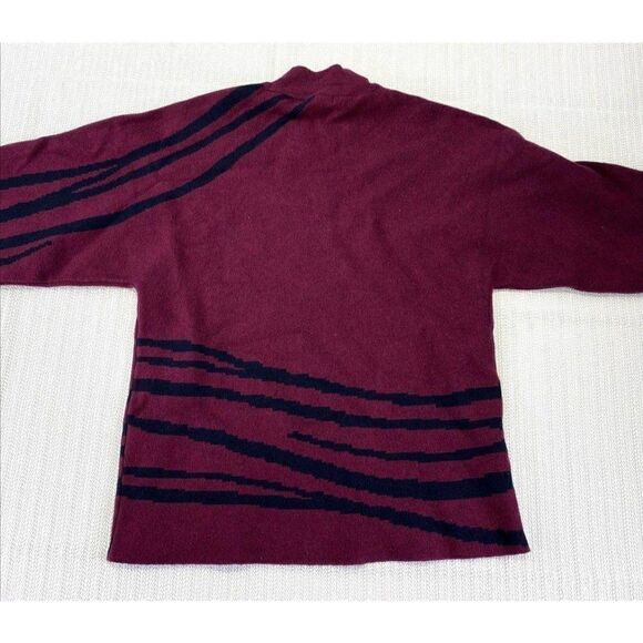 Alfani‎ Sweater Top Small Red Plum Kimono Sleeves - Picture 3 of 8